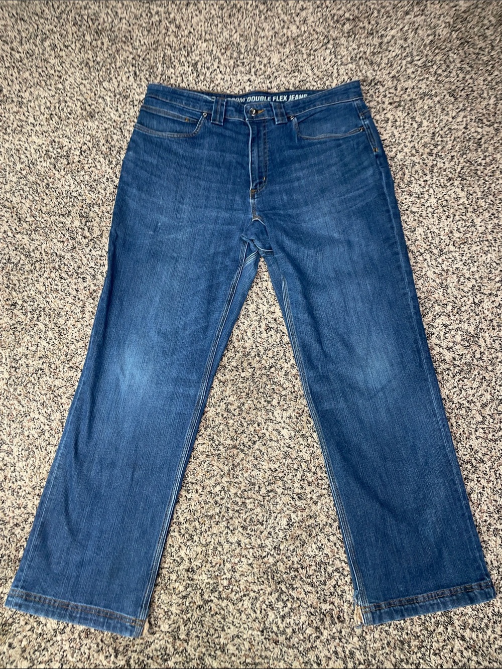 Duluth Trading Co. Men's Relaxed Blue Double Flex Work Jeans 35x30 GUC